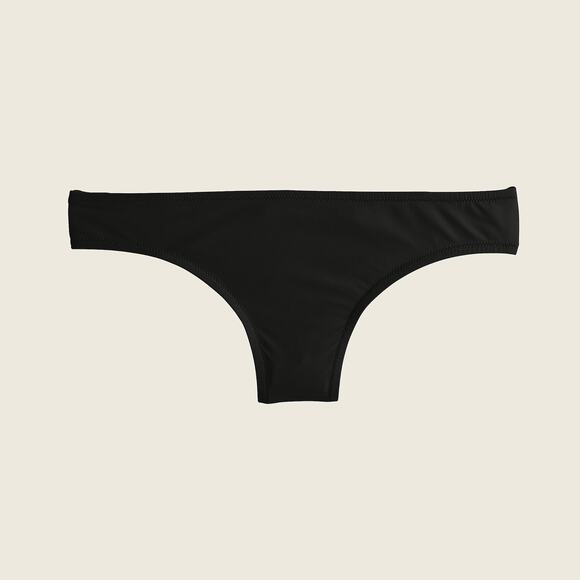 New NWT J. Crew Black Bikini Swim Bathing Suit Bottom Women's Size Medium - Picture 2 of 9